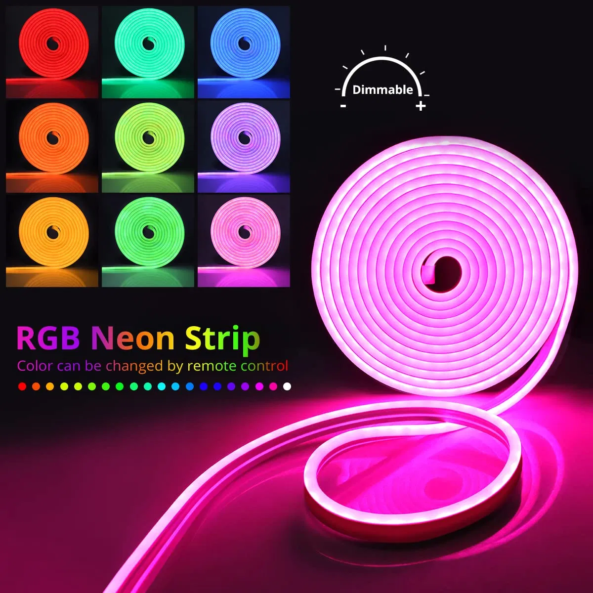 Wholesale Waterproof USB 3m 180LED TV Backlight RGB IC Neon Rope LED Strip Light for Living Room Parties Christmas Decor with Bluetooth WiFi Version