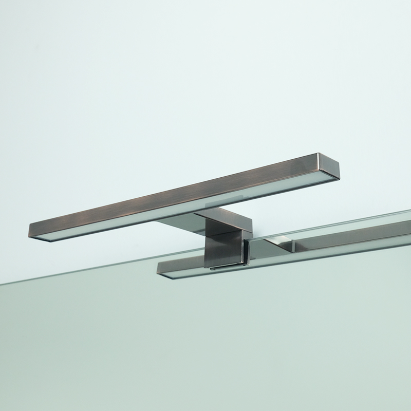 Hot Sales Matt Black Color IP44 30cm ABS 5W / 7W LED Waterproofed Bathroom/Bath/Washroom Front Mirror Light for Furniture/Cabinet CE 220V