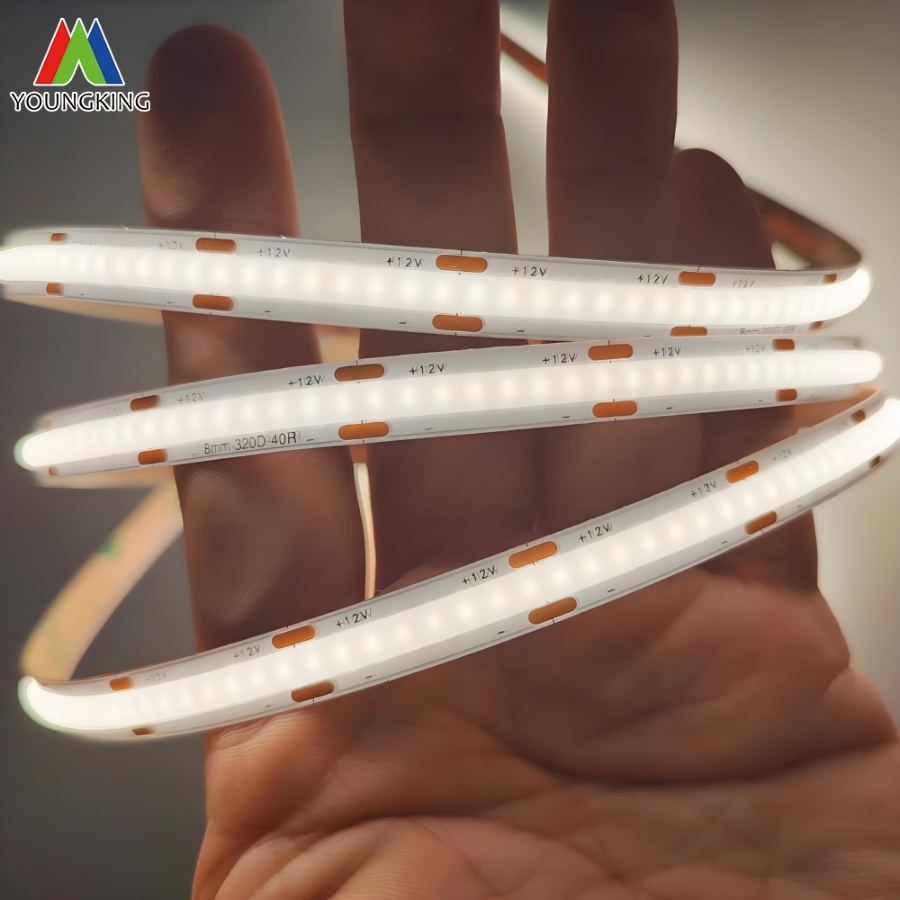 COB Csp Strip White Ra90 8mm 320LEDs 12V/24V 5.4W LED Strip Light Luces LED Tira De Luz LED COB LED Strip