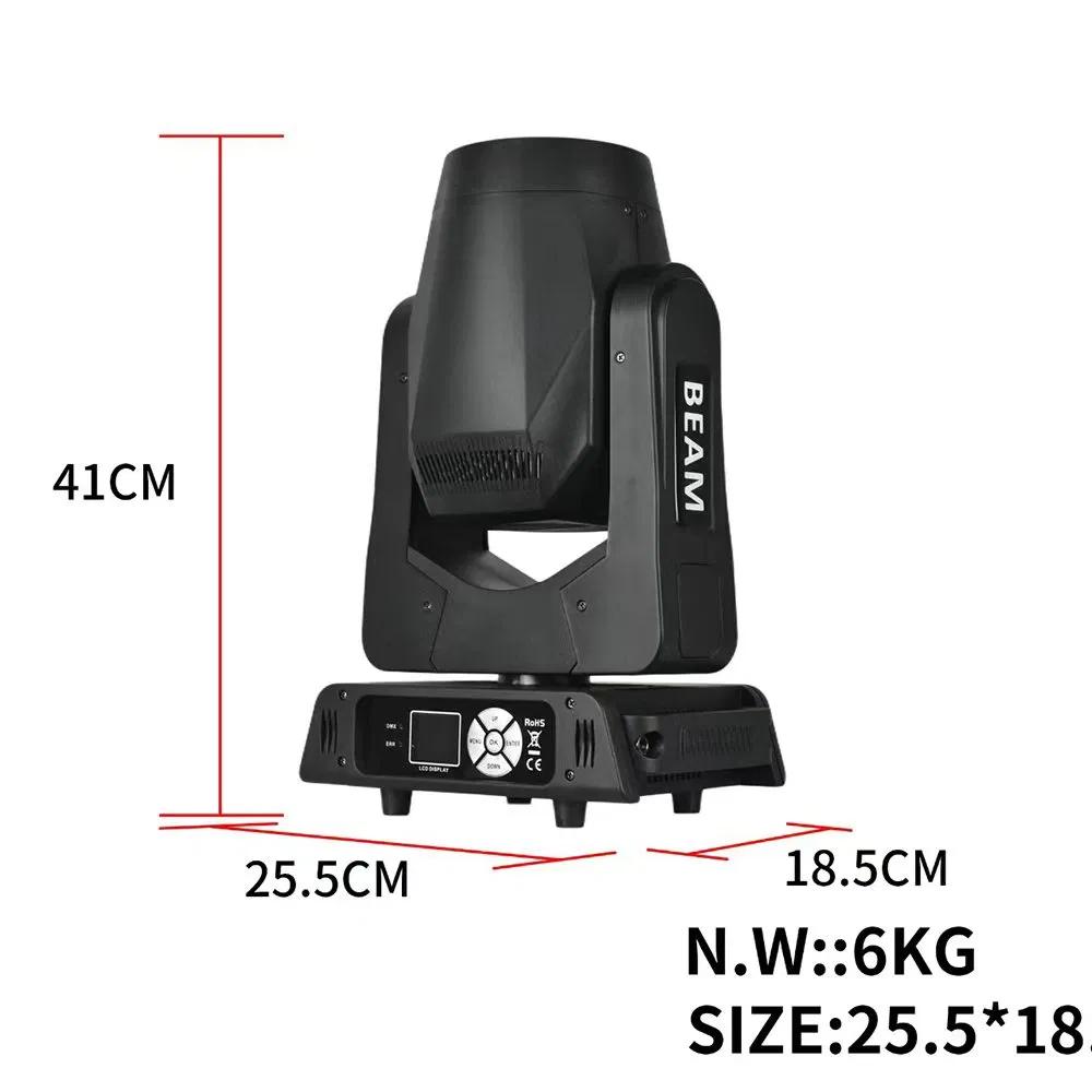 Hot Sale 150W LED Super Sharpy Beam Moving Head Stage Light for DJ Disco Club Wedding Theater Church Show Event with Ring