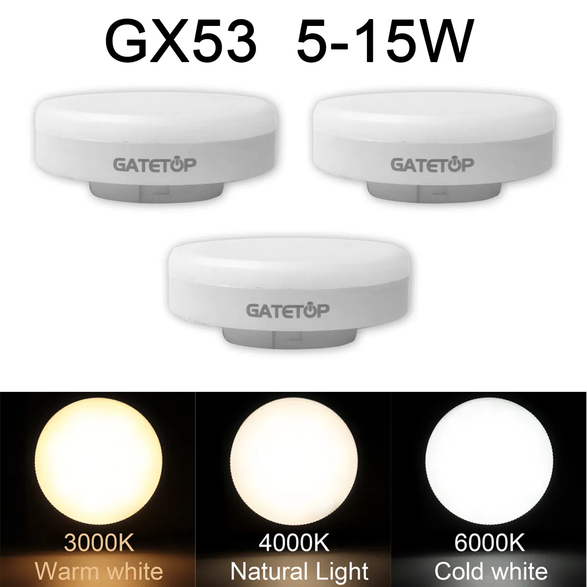 LED Lighting Cabinet Light Gx53 3W 5W 7W 9W 12W 220-240V LED Spot Light