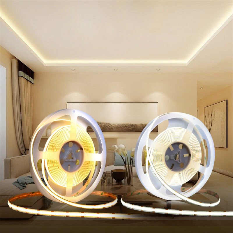 Low Price Flexible White COB LED Strip Light 4000K 6000K Car Interior LED Light Strip with Remote Control Night Light for Kids