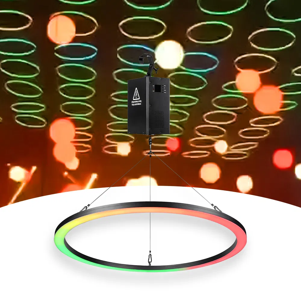 LED Stage Lights Kinetic Winch System Kinetic Light Ring for DJ