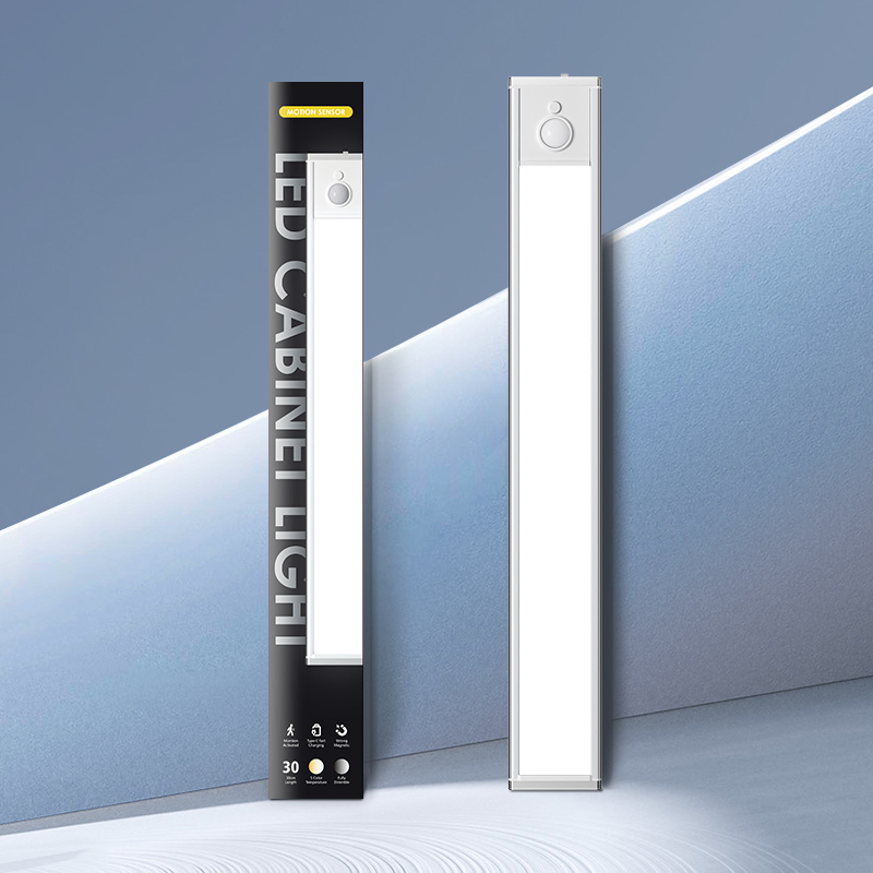 Ultra-Thin Indoor 5V USB 5 Color Rechargeable Kitchen Under Cabinet Lighting Dimmable Closet Wardrobe LED Motion Sensor Light