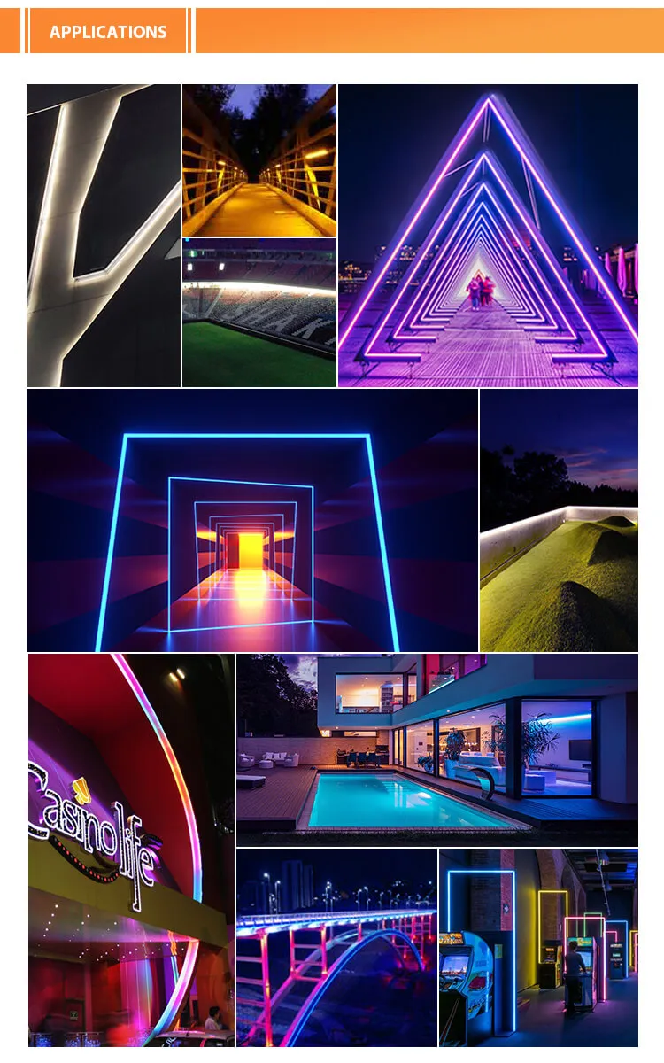 Silicone LED Neon Light Structure