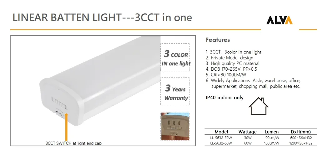 LED Tube Light Specification