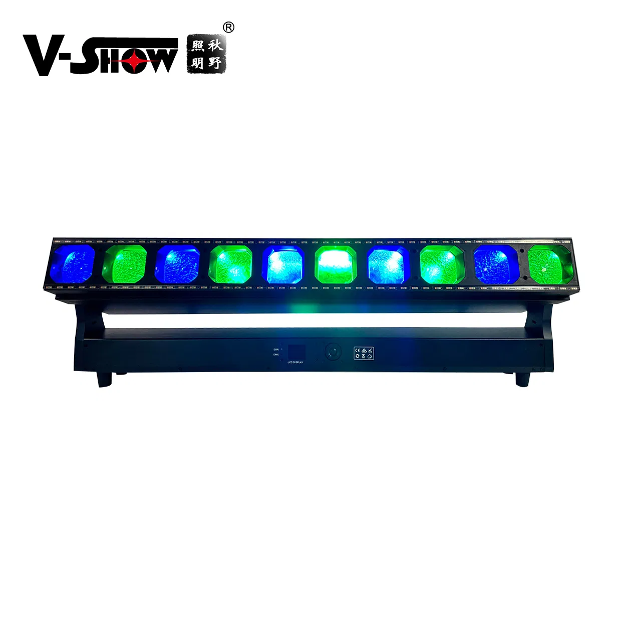 Vshow B1060s Stage Light 10PCS 60W Moving Bar Zoom with Strobe Lines LED Bar Light for Event Concert