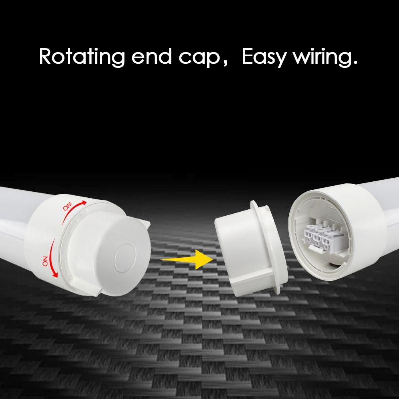 Eco-Rancher IP66 Waterproof LED Tube Light DIP Switch Power and CCT Option