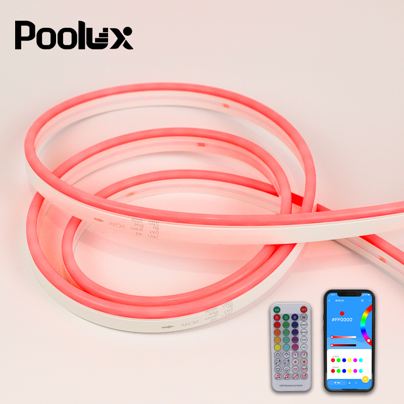 Smart Color Changing Waterproof LED Rope Lights for Swimming Pool with IP67 Underwater LED Neon Flex Strip Light
