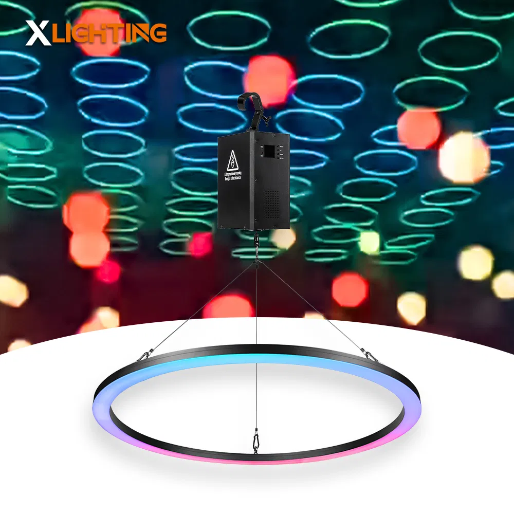 LED Stage Lights Kinetic Winch System Kinetic Light Ring for DJ