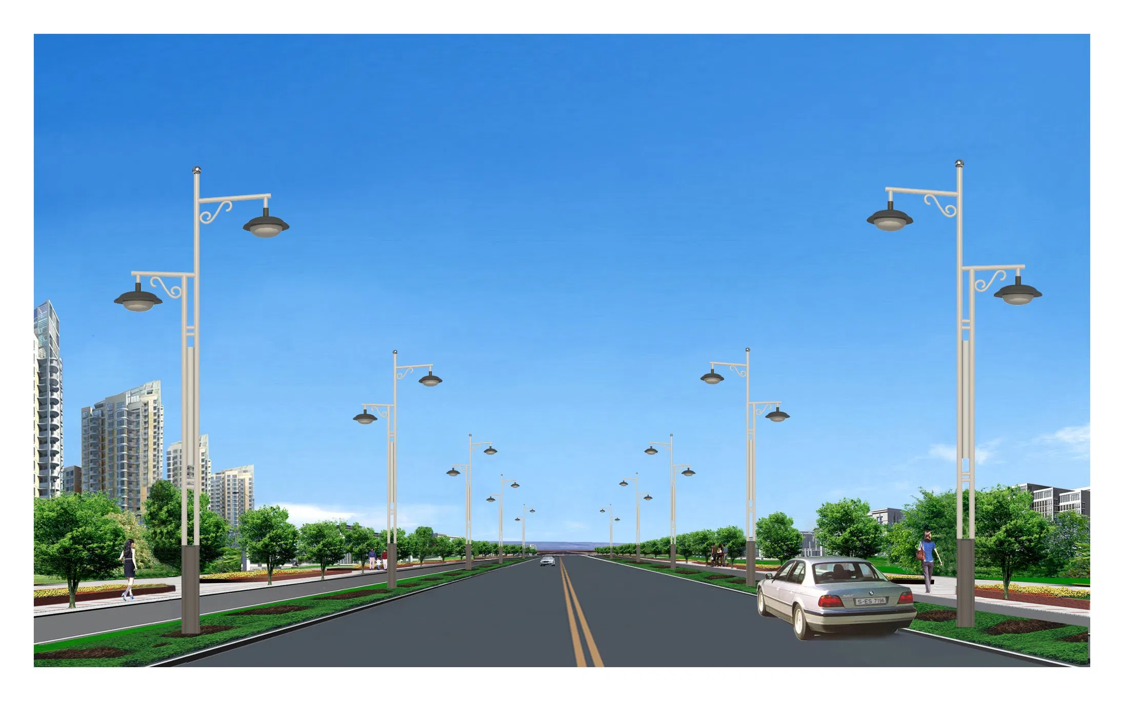 with Source 120 W LED Electrical Street Light Garden Lights