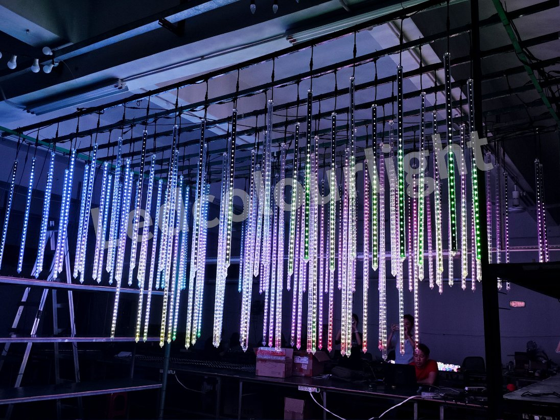 Wholesale LED Disco DJ DMX RGB Meteor 3D Pixel Tube Outdoor Stage Lights WiFi Control (DC24V spi nightclub bar wedding ODM OEM hanging outdoor decoration IP68)