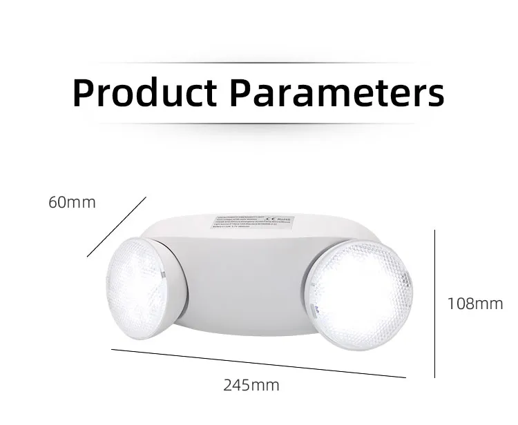 Dual Head Emergency Light