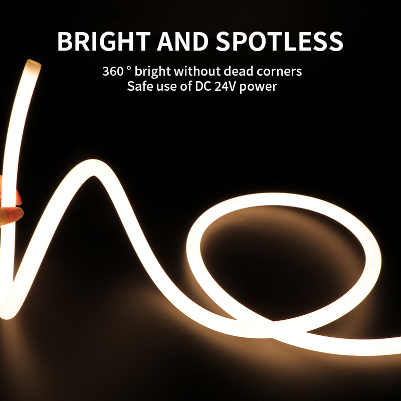 DC24V IP65 Waterproof RGB LED Neon Flex Light 360 Degree Beam Angle Neon Light Tube Flexible Strip Lights