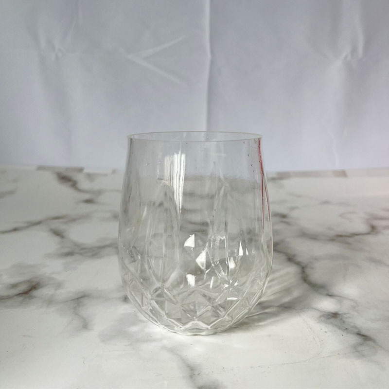 16oz Rhinestone Style Acrylic Whisky Glass Transparent Wine Cup