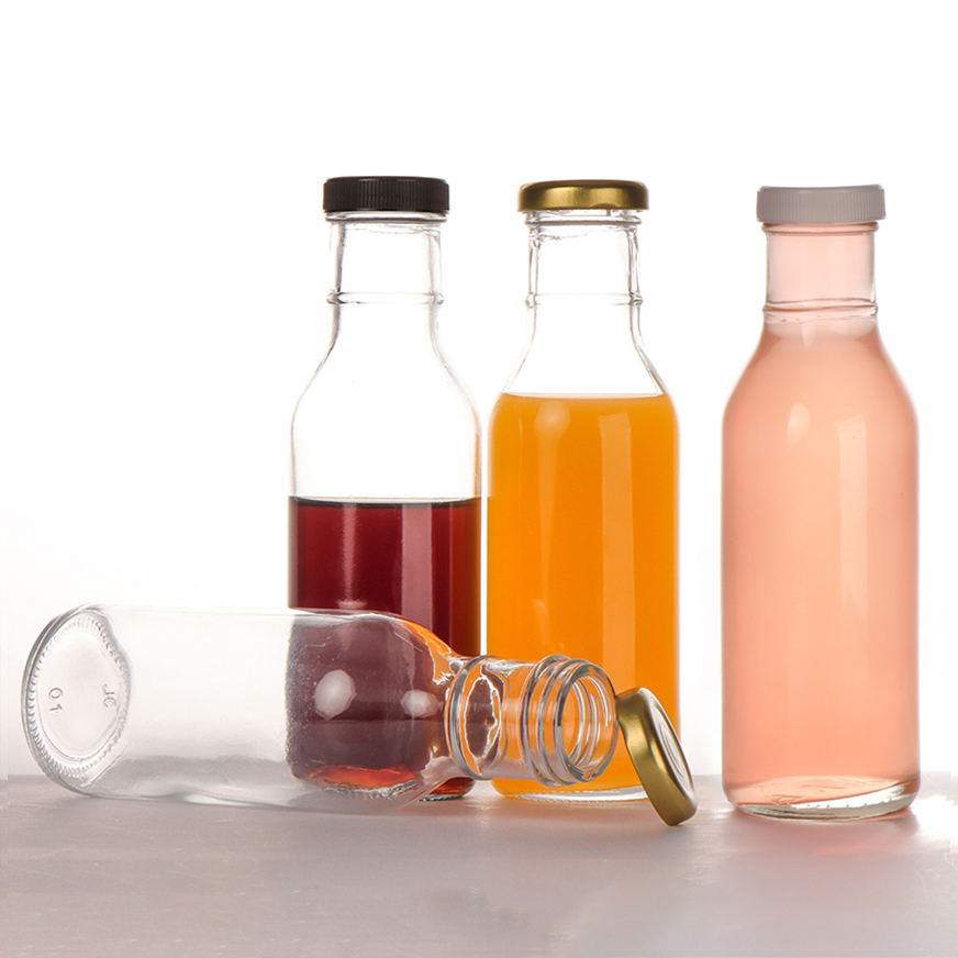 Factory Price 150ml 250ml 350ml Frosted Unique Milk Botella De Vidrio for Juice