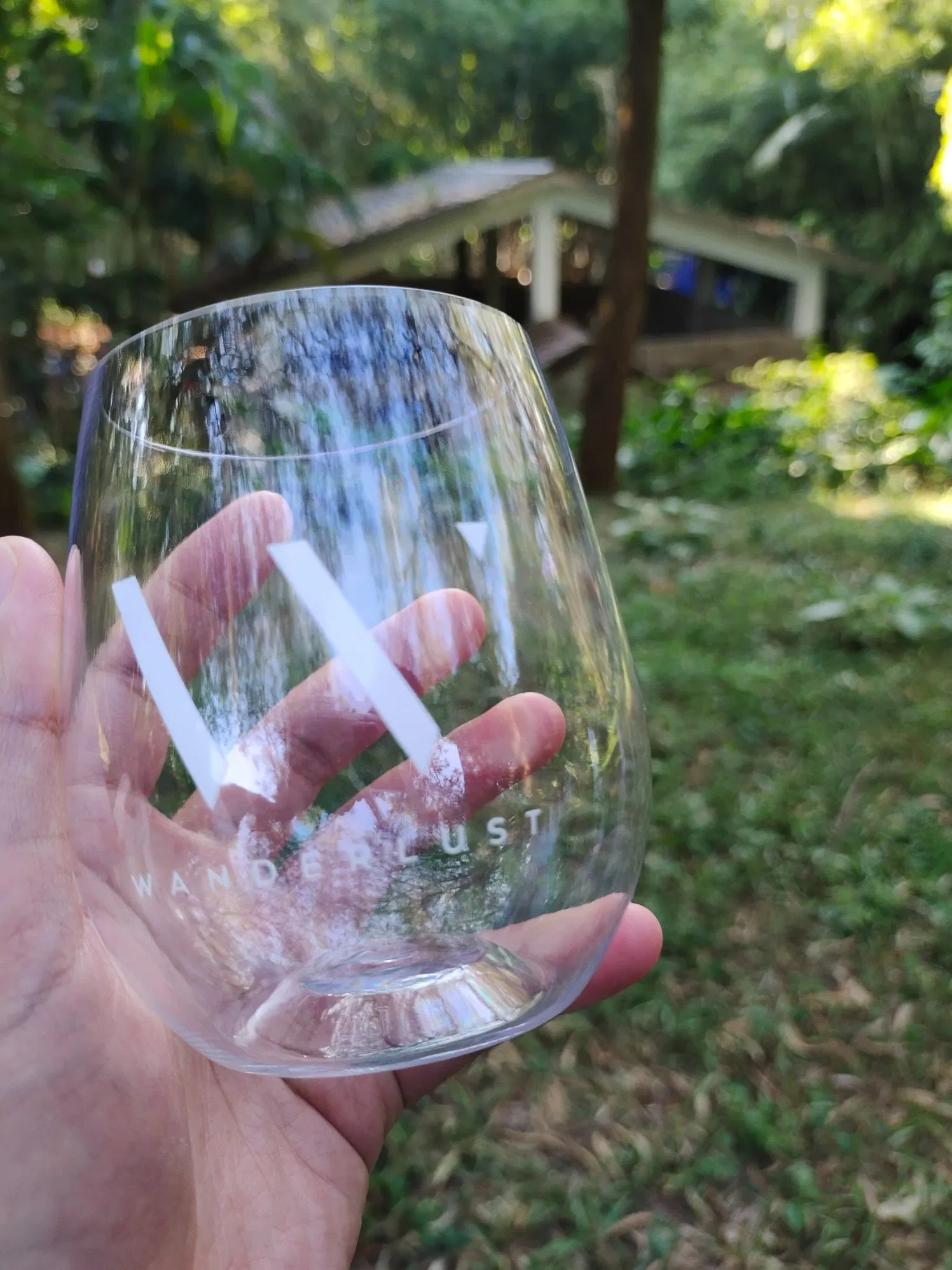 Unbreakable Plastic Polycarbonate Stemless Wine Cup Tumbler Glass