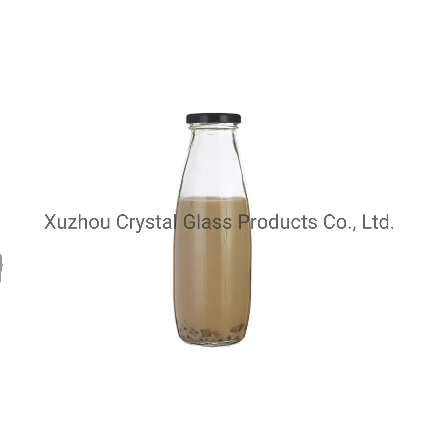 200ml Empty Beverage Juice Milk Glass Bottle with Plastic Cap