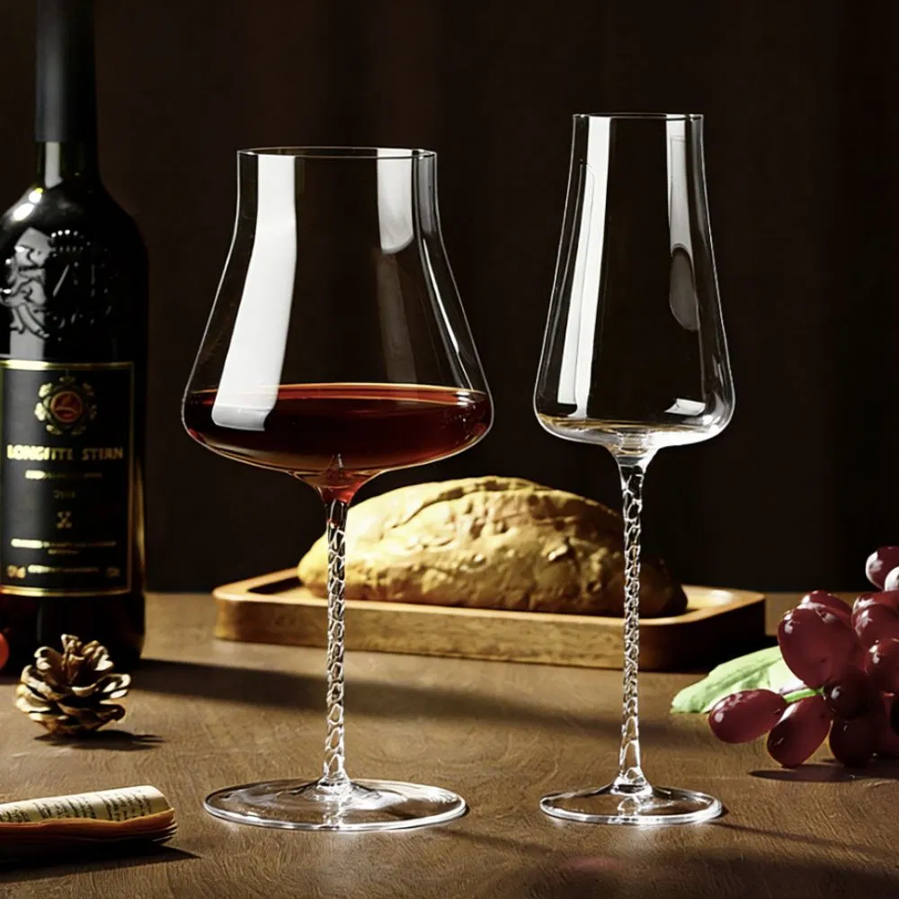 Free Sample Lead Free Long Stem Glassware Glass Cup Hand Made Wineglasses Goblet