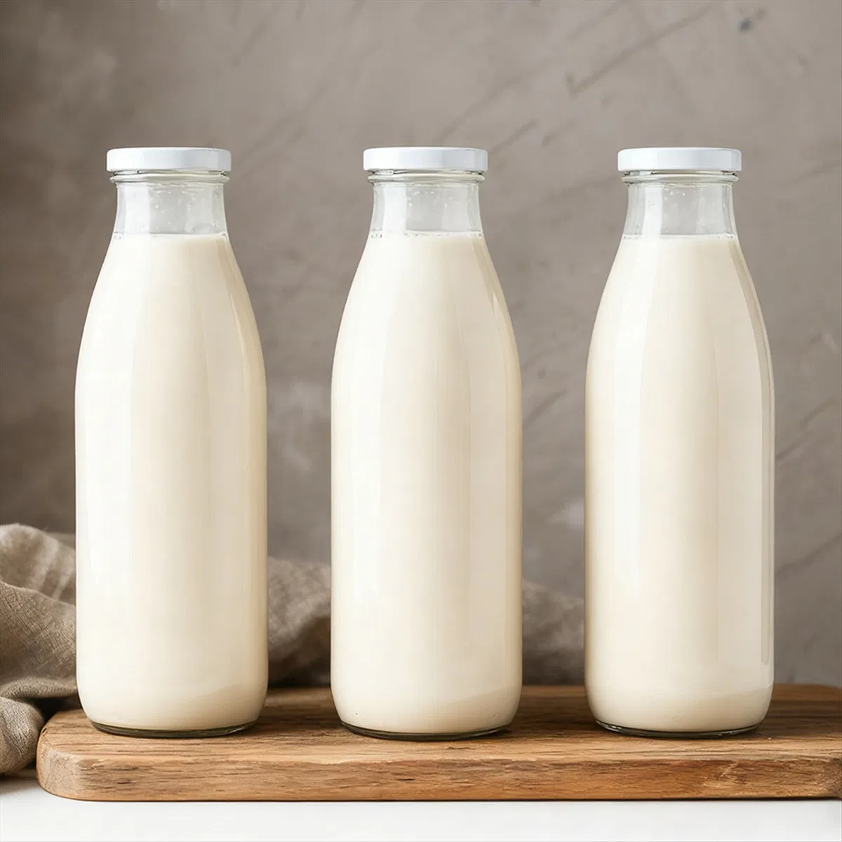 Premium Empty Glass Bottles for Juice and Milk - 250ml, 500ml, 1000ml