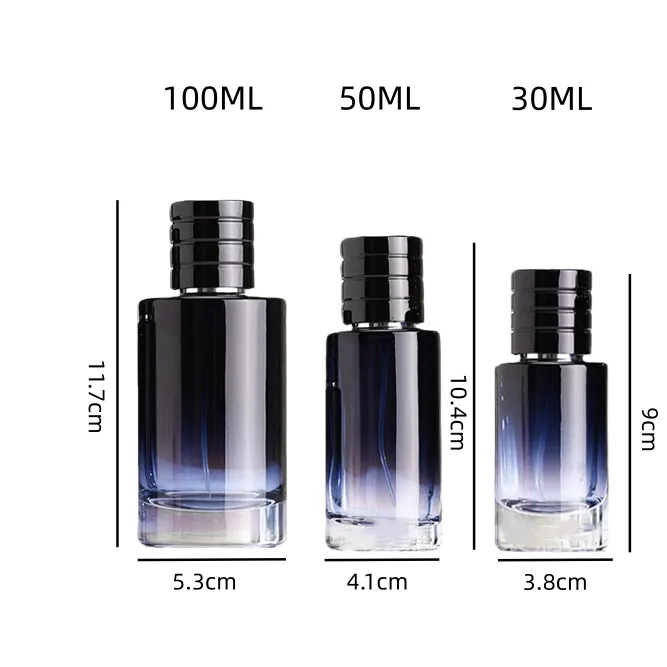 Blue Glass Perfume Bottle 6