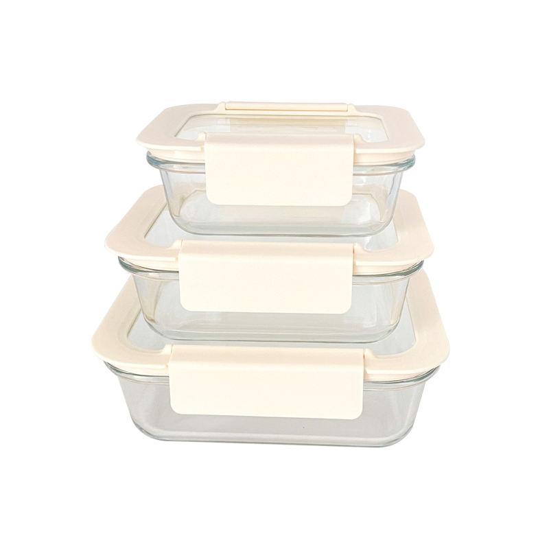 Durable Tempered Lid Glass Food Storage with Airtight Seal
