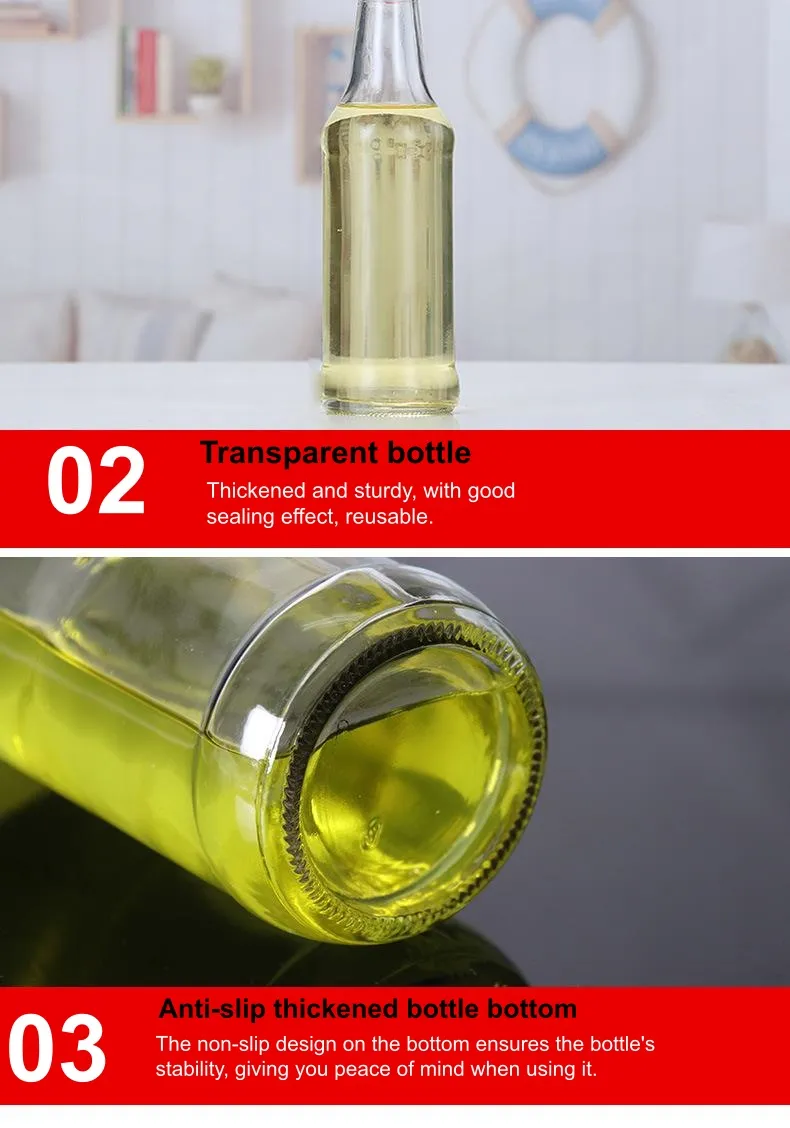 Kitchen Glass Condiment Bottle 5