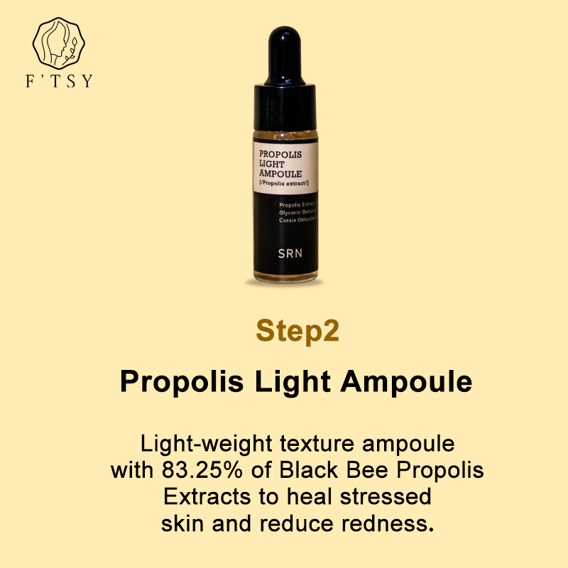 Private Label Korea Face Care Vitamin C Serum for Face Whitening Skin Purifying Bee Propolis Serum