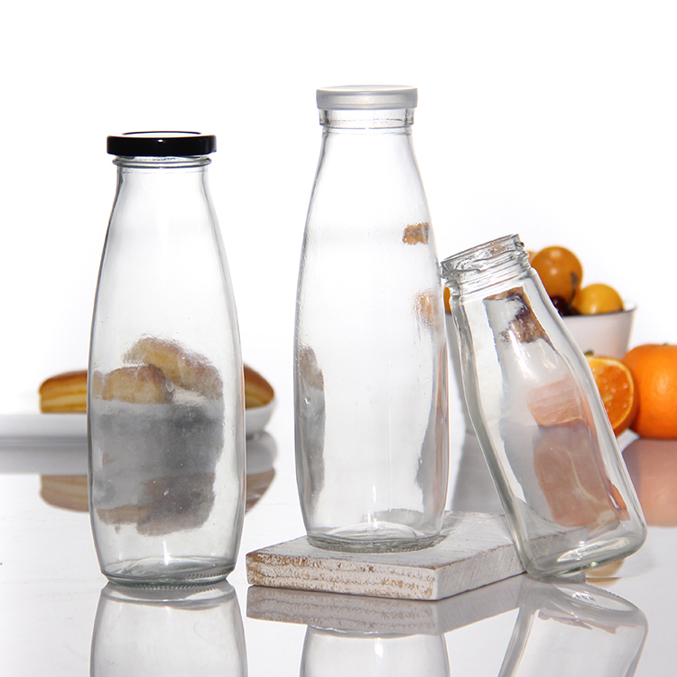 Free Sample 100ml 200ml 300ml Airtight Cute Milk Botella De Vidrio for Juice