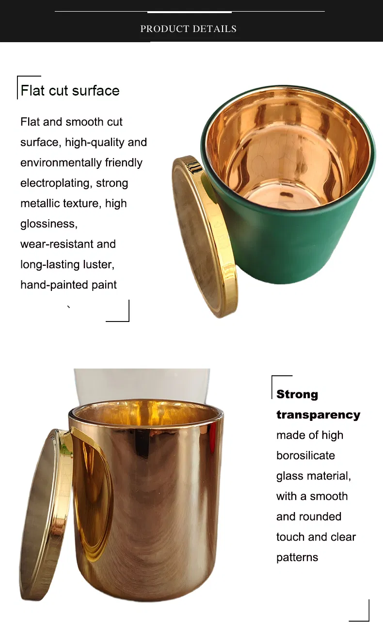 Clear Glass Candle Jar 8