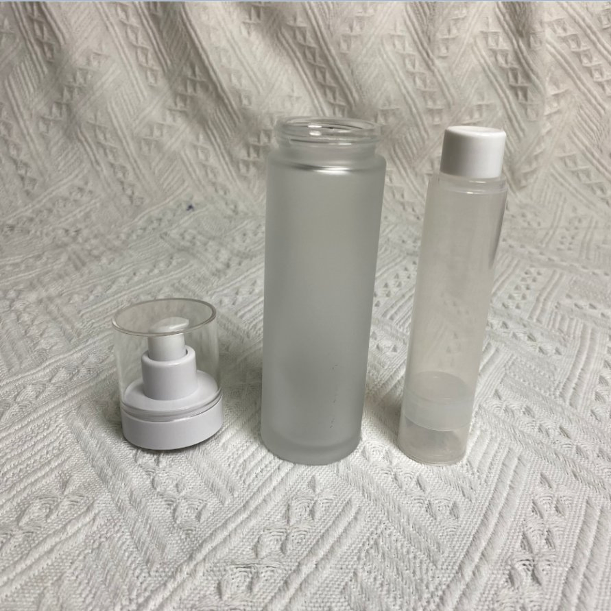 30ml Glass Airless Pump Cosmetics Bottle with Inner PP Bottle for Lotion Serum