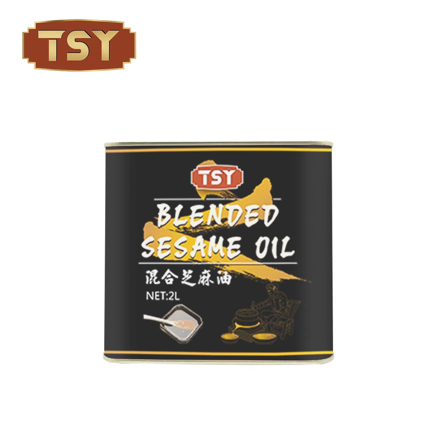 2 L Authentic Food Seasoning Factory Natural Vegetable 100% Pure Canned Sesame Oil