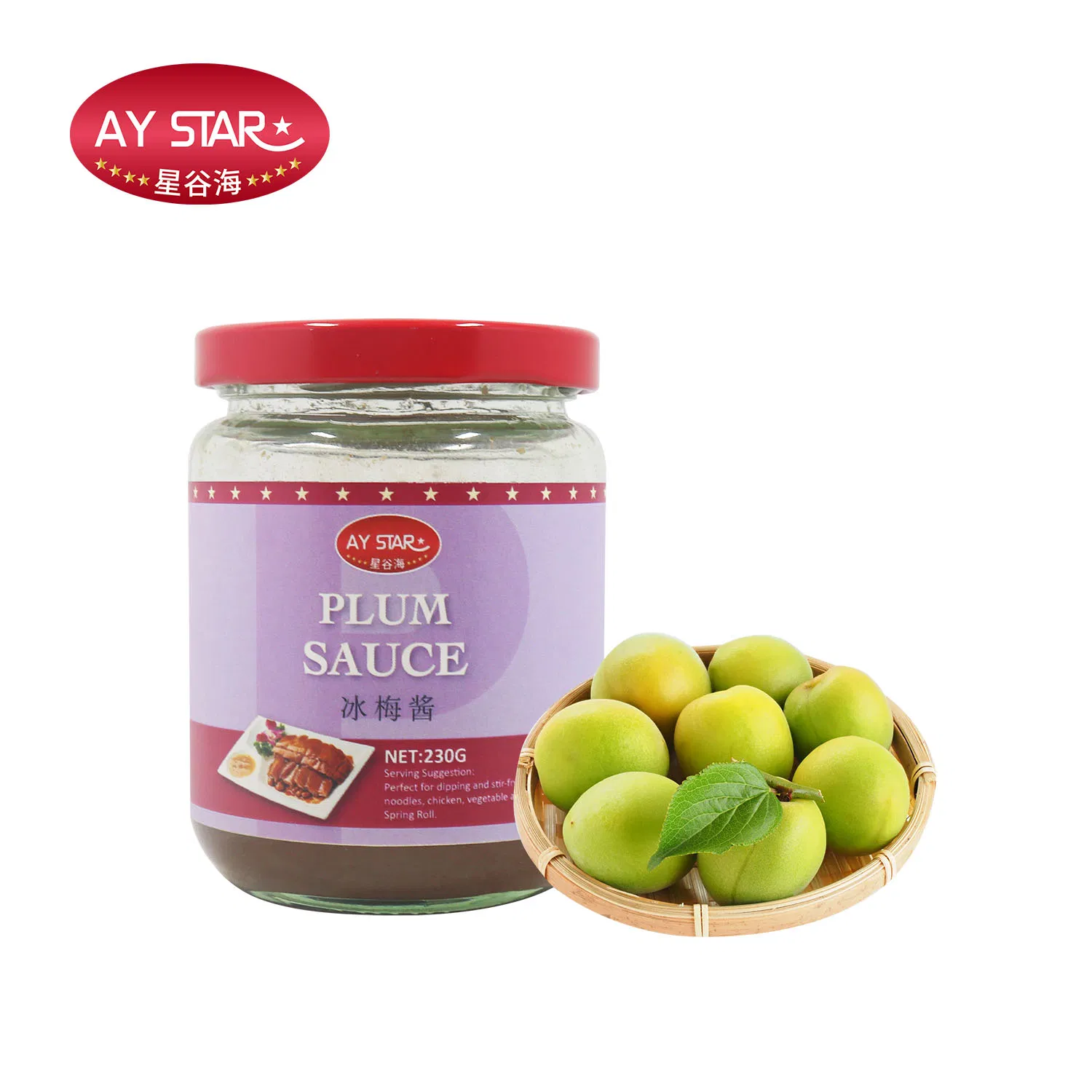 230g Asian Easy Cooking Sauce Glass Jar Chopped Garlic Spare Rib Chili Sauces