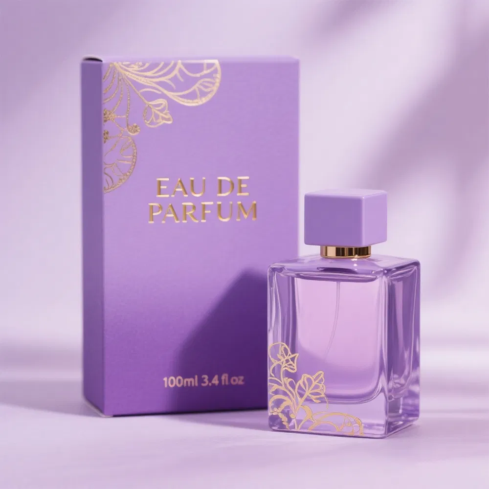 High Quality 50ml Perfume Bottle Empty Refillable Luxury Glass Bottle for Essential Oils with Sprayer Cap and Gold Lid Custom Logo Printing Service