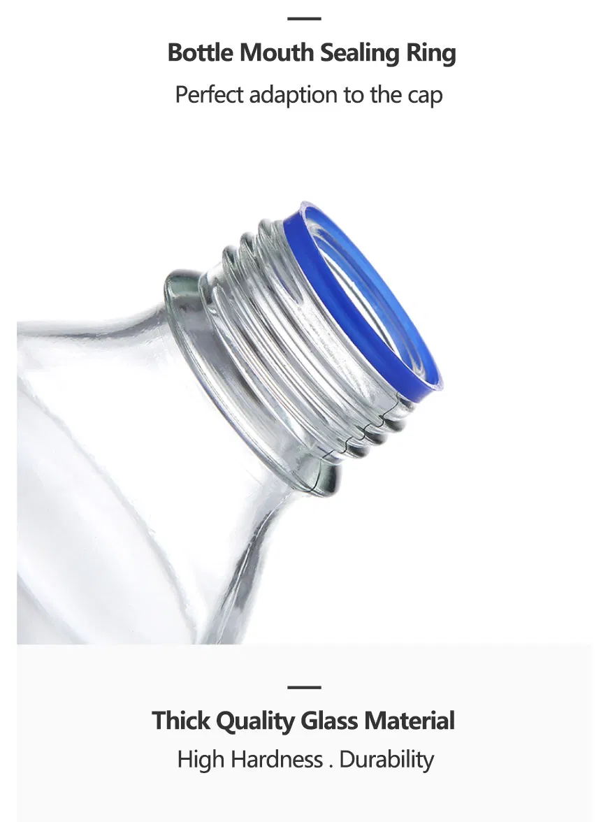 High Quality Clear Borosilicate Glass Blue Screw Lid Laboratory Reagent Bottle