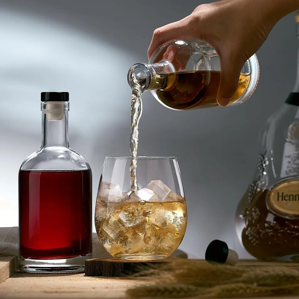 Frosted Glass Bottle