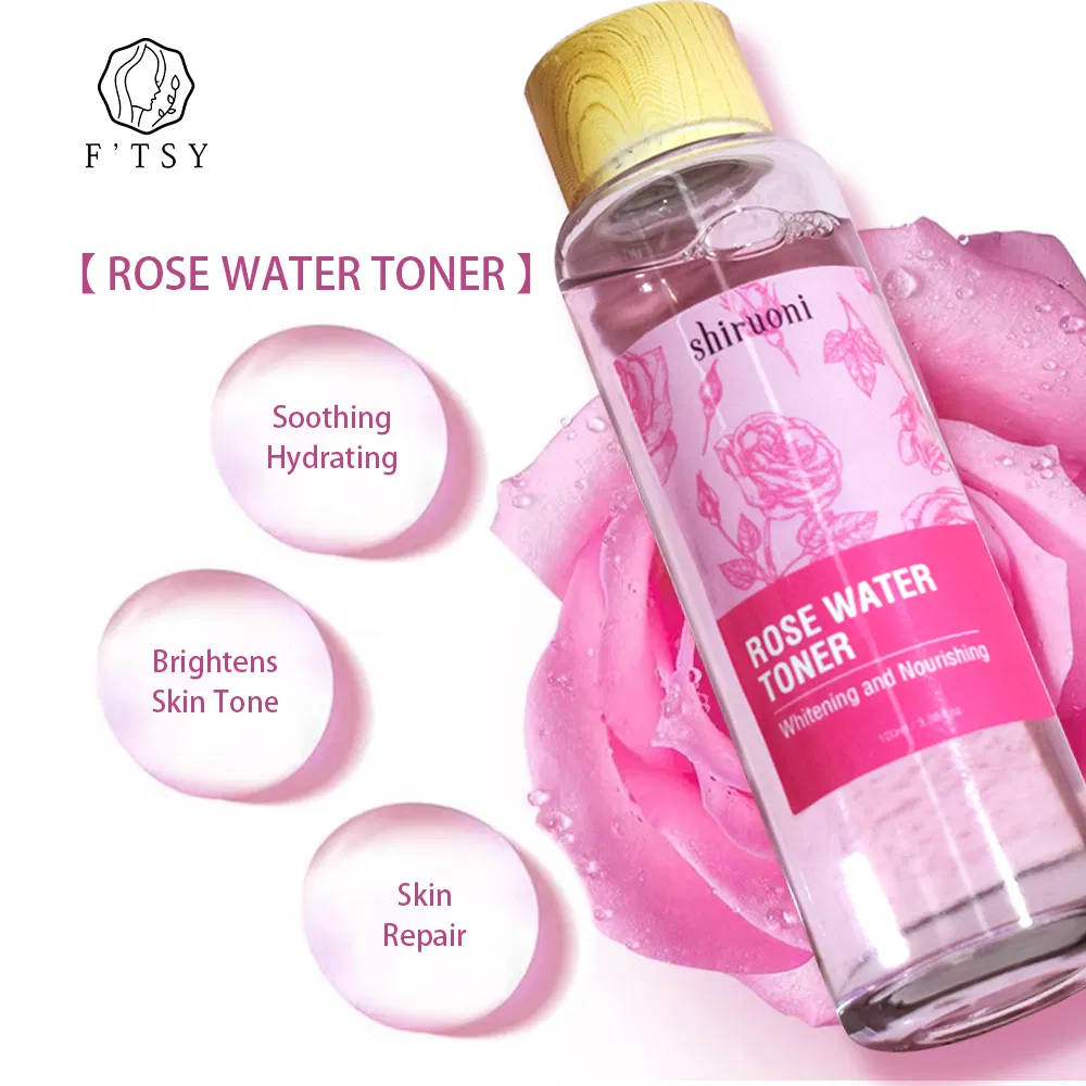Private Label Organic Moisturizing Hydrating Glowing Rose Extract Kit Whitening Face Oil Face Serum
