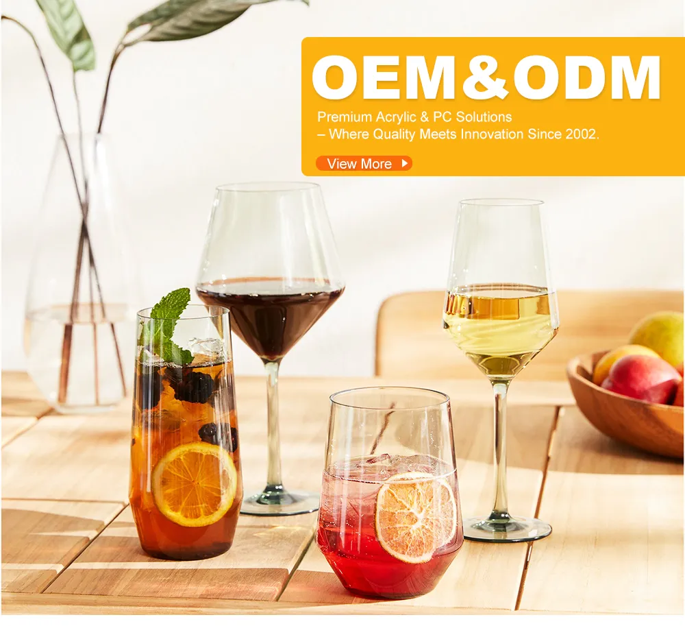 Plastic Wine Cup - Classic Clear PC Stemware