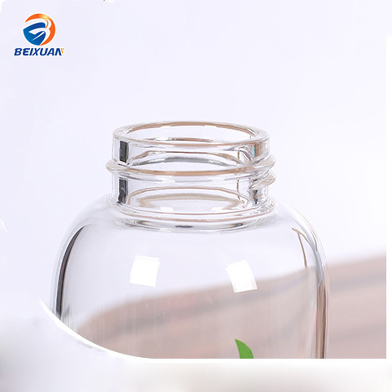 300ml New Cute Fruit Pacifier Borosilicate Clear Glass Cup Water Milk Tumbler with Outer Silicone Sleeve