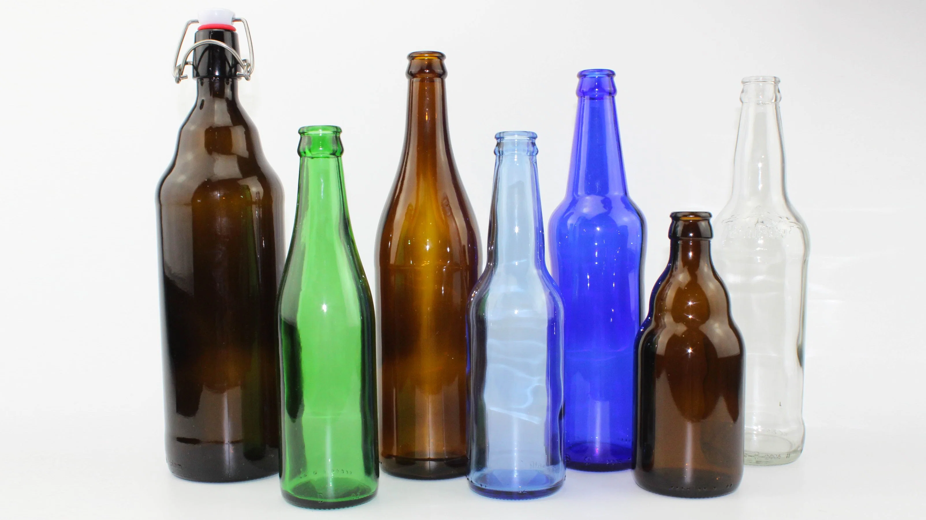 Empty 250ml 330ml 450ml 500ml 620ml 650ml 750ml Free Design Green Amber Brown Blue Soda Beer Glass Bottle Wholesale for Juice Drinks Lager Bier