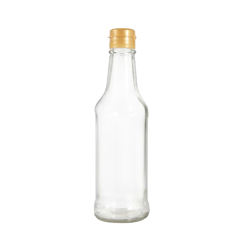 250ml 8oz Popular Flint Glass Round Soy Sauce Glass Bottle
