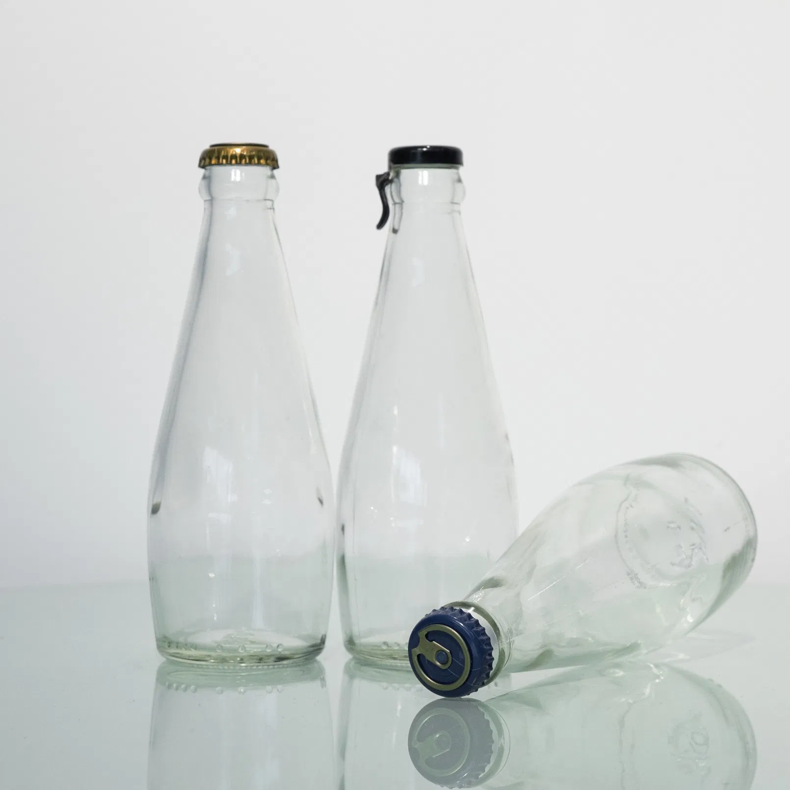 Empty Clear 300ml Transparent Kombucha Beer Soda Beverage Juice Glass Bottle