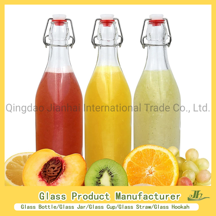 100/150/200/250ml/280/300/350ml/400ml/500ml/750ml/1000ml Water/Beverage/Milk Tea/Juice/Vine/Brandy/Beer/Whisky High Borosilicate Oil Glass Bottle Manufacturer