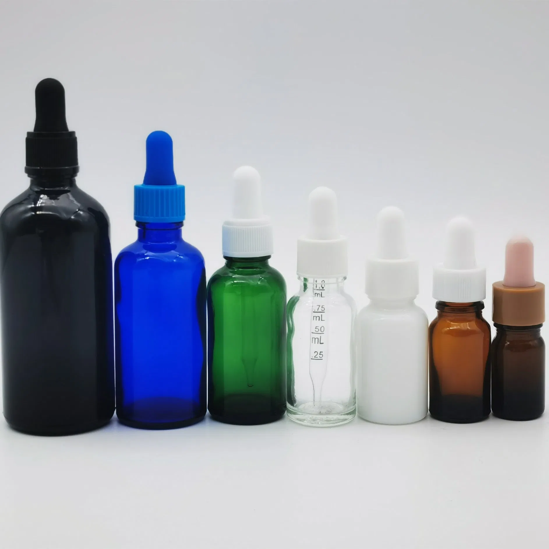 10ml 15ml 20ml 30ml Amber Clean Essential Oil Glass Bottle with Dropper Cap