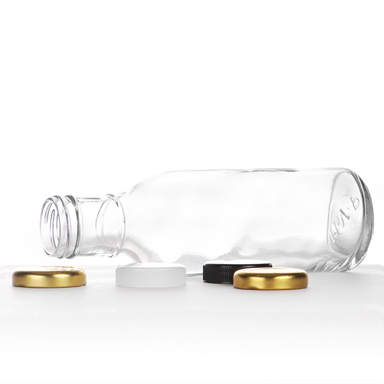 in Stock 8oz 16oz 32oz Transparent Reusable Yogurt Jelly Milk Botella De Vidrio for Juice