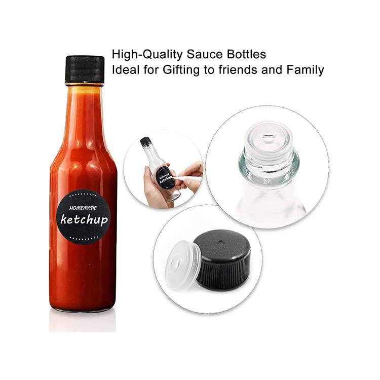 Glass Hot Sauce Bottle 3