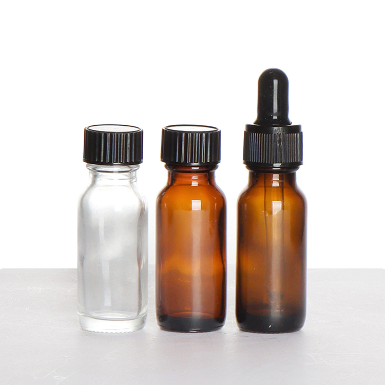 Fashion Brown Boston Lotion Botella De Vidrio Glass Boston Bottle