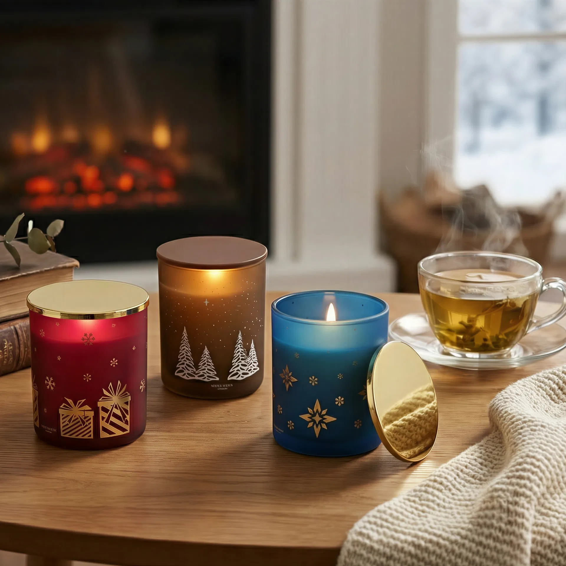 Clear Glass Candle Jar 3