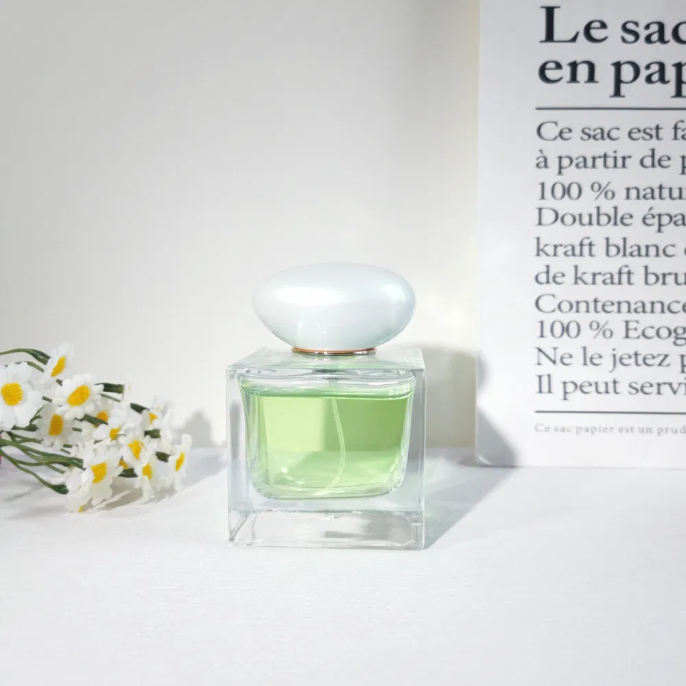 Wholesale Custom Color Logo Square Empty Luxury Cube Glass Fragrance Oil Perfume Bottle