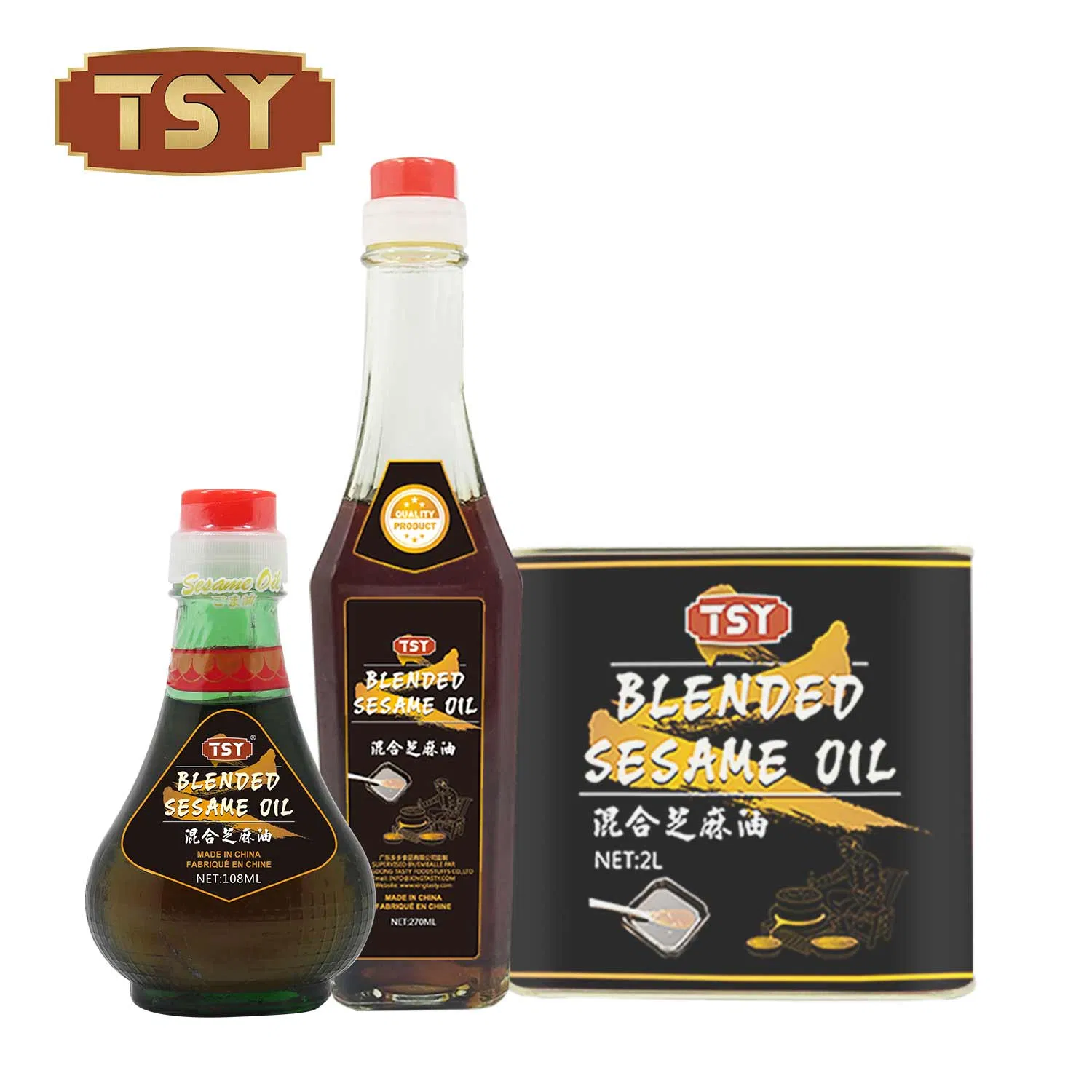 1L Brc Halal HACCP Factory Best Seller Strong Flavor Cooking Sesame Oil Pure